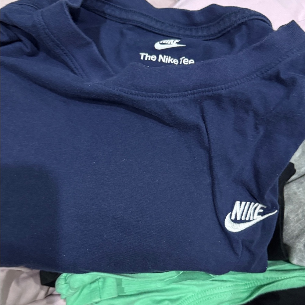 Nike Kids Dark Blue Short Sleeve Tee